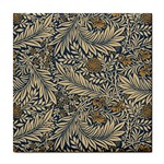 Brown Vintage Background Vintage Floral Pattern Tile Coaster