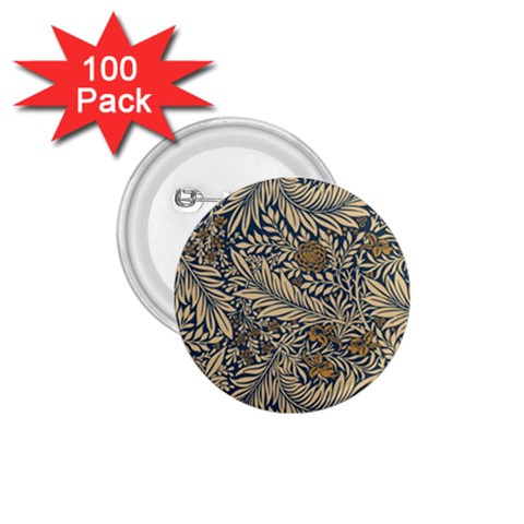 Brown Vintage Background Vintage Floral Pattern 1.75  Buttons (100 pack)  from ArtsNow.com Front