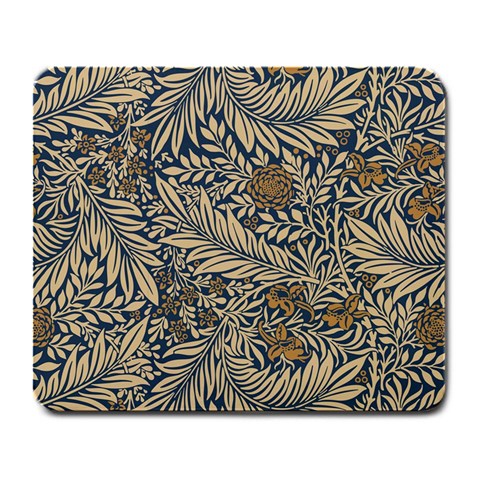 Brown Vintage Background Vintage Floral Pattern Large Mousepad from ArtsNow.com Front