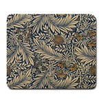 Brown Vintage Background Vintage Floral Pattern Large Mousepad