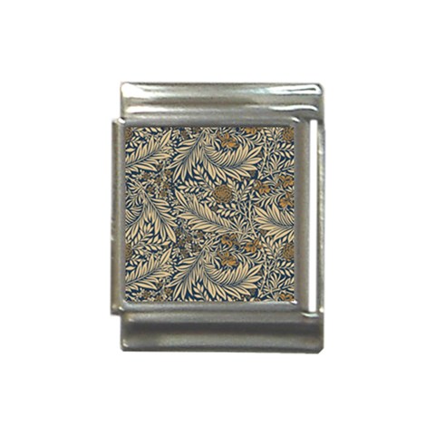 Brown Vintage Background Vintage Floral Pattern Italian Charm (13mm) from ArtsNow.com Front