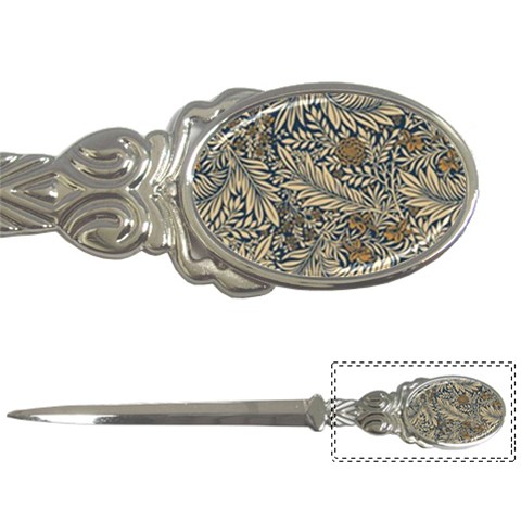 Brown Vintage Background Vintage Floral Pattern Letter Opener from ArtsNow.com Front