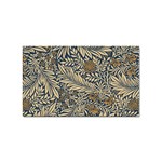 Brown Vintage Background Vintage Floral Pattern Sticker Rectangular (10 pack)