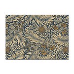 Brown Vintage Background Vintage Floral Pattern Sticker A4 (100 pack)