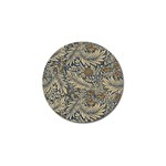 Brown Vintage Background Vintage Floral Pattern Golf Ball Marker (10 pack)