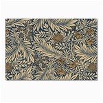 Brown Vintage Background Vintage Floral Pattern Postcards 5  x 7  (Pkg of 10)