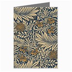 Brown Vintage Background Vintage Floral Pattern Greeting Card