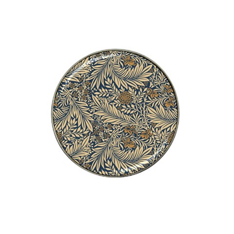 Brown Vintage Background Vintage Floral Pattern Hat Clip Ball Marker (4 pack) from ArtsNow.com Front