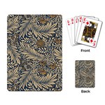 Brown Vintage Background Vintage Floral Pattern Playing Cards Single Design (Rectangle)