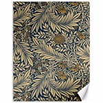 Brown Vintage Background Vintage Floral Pattern Canvas 12  x 16 