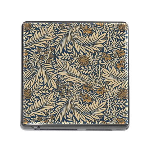 Brown Vintage Background Vintage Floral Pattern Memory Card Reader (Square 5 Slot) from ArtsNow.com Front