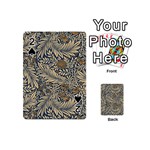 Brown Vintage Background Vintage Floral Pattern Playing Cards 54 Designs (Mini)