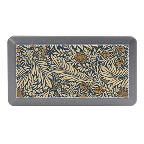 Brown Vintage Background Vintage Floral Pattern Memory Card Reader (Mini) from ArtsNow.com Front