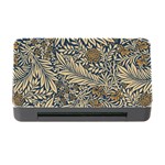 Brown Vintage Background Vintage Floral Pattern Memory Card Reader with CF