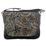 Brown Vintage Background Vintage Floral Pattern Messenger Bag