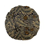 Brown Vintage Background Vintage Floral Pattern Standard 15  Premium Round Cushions