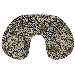 Brown Vintage Background Vintage Floral Pattern Travel Neck Pillow from ArtsNow.com Front