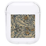 Brown Vintage Background Vintage Floral Pattern Hard PC AirPods 1/2 Case