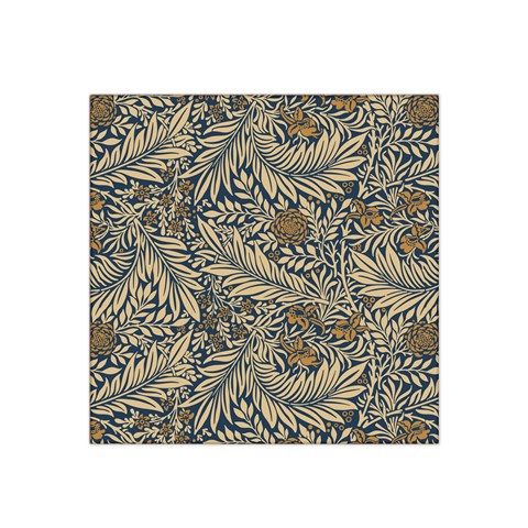 Brown Vintage Background Vintage Floral Pattern Satin Bandana Scarf 22  x 22  from ArtsNow.com Front