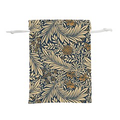 Brown Vintage Background Vintage Floral Pattern Lightweight Drawstring Pouch (S) from ArtsNow.com Back