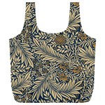 Brown Vintage Background Vintage Floral Pattern Full Print Recycle Bag (XXL)