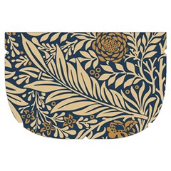 Brown Vintage Background Vintage Floral Pattern Make Up Case (Small) from ArtsNow.com Side Right