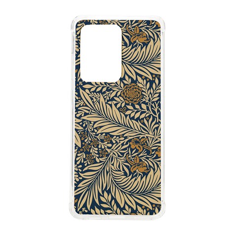 Brown Vintage Background Vintage Floral Pattern Samsung Galaxy S20 Ultra 6.9 Inch TPU UV Case from ArtsNow.com Front