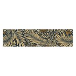 Brown Vintage Background Vintage Floral Pattern Banner and Sign 4  x 1 