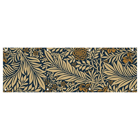 Brown Vintage Background Vintage Floral Pattern Banner and Sign 9  x 3  from ArtsNow.com Front