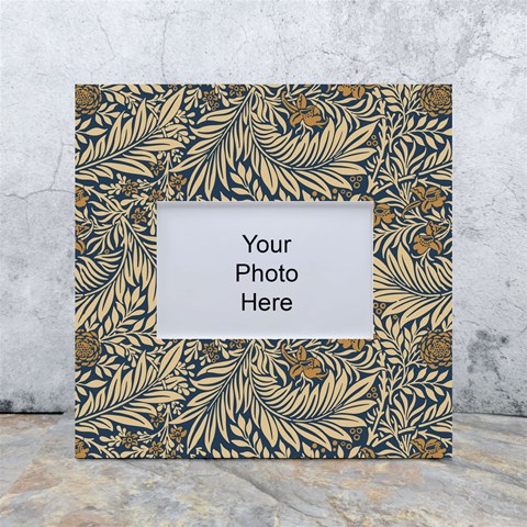 Brown Vintage Background Vintage Floral Pattern White Box Photo Frame 4  x 6  from ArtsNow.com Front