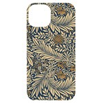 Brown Vintage Background Vintage Floral Pattern iPhone 14 Black UV Print Case