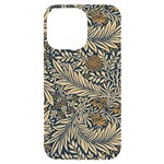 Brown Vintage Background Vintage Floral Pattern iPhone 14 Pro Max Black UV Print Case