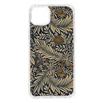 Brown Vintage Background Vintage Floral Pattern iPhone 14 Plus TPU UV Print Case