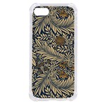 Brown Vintage Background Vintage Floral Pattern iPhone SE