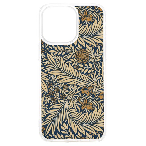 Brown Vintage Background Vintage Floral Pattern iPhone 15 Pro Max TPU UV Print Case from ArtsNow.com Front