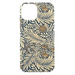 Brown Vintage Background Vintage Floral Pattern iPhone 15 Black UV Print PC Hardshell Case