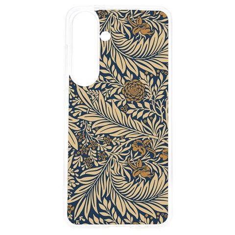 Brown Vintage Background Vintage Floral Pattern Samsung Galaxy S24 6.2 Inch TPU UV Case from ArtsNow.com Front