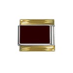 4 Farben 2 Gold Trim Italian Charm (9mm)