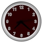 4 Farben 2 Wall Clock (Silver)