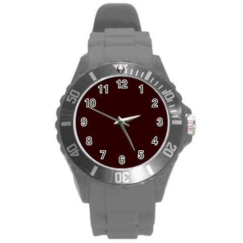 4 Farben 2 Round Plastic Sport Watch (L) from ArtsNow.com Front