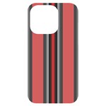 Dunkelrot4 Rosa Grau Streifen Dunkelrot3 iPhone 14 Pro Black UV Print Case