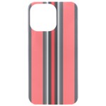 Dunkelrot4 Rosa Grau Streifen Dunkelrot3 iPhone 15 Pro Max Black UV Print PC Hardshell Case