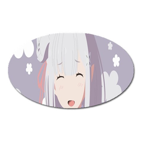 Emilia Rezero Oval Magnet from ArtsNow.com Front