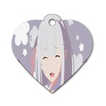 Emilia Rezero Dog Tag Heart (One Side)