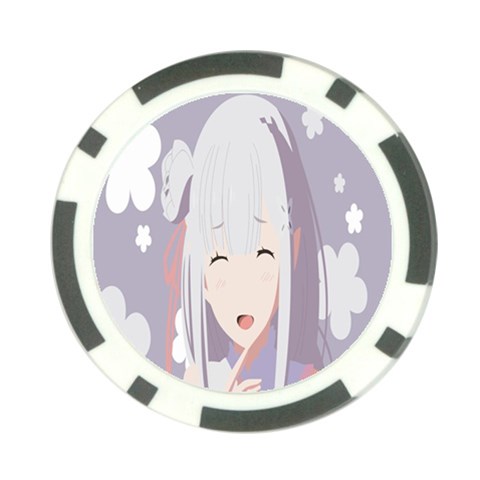 Emilia Rezero Poker Chip Card Guard from ArtsNow.com Back