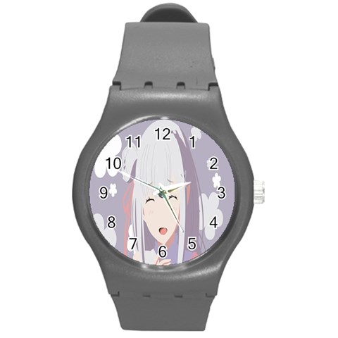 Emilia Rezero Round Plastic Sport Watch (M) from ArtsNow.com Front