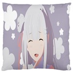 Emilia Rezero Large Premium Plush Fleece Cushion Case (Two Sides)