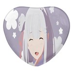 Emilia Rezero Heart Glass Fridge Magnet (4 pack)