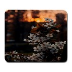 White Flower Large Mousepad