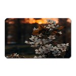 White Flower Magnet (Rectangular)